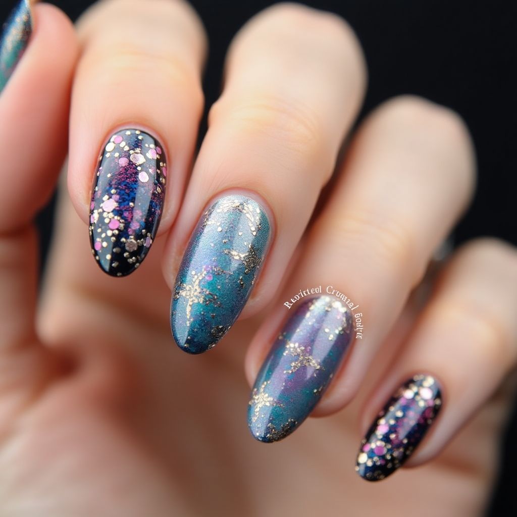 Stiletto Builder Gel Nail Design