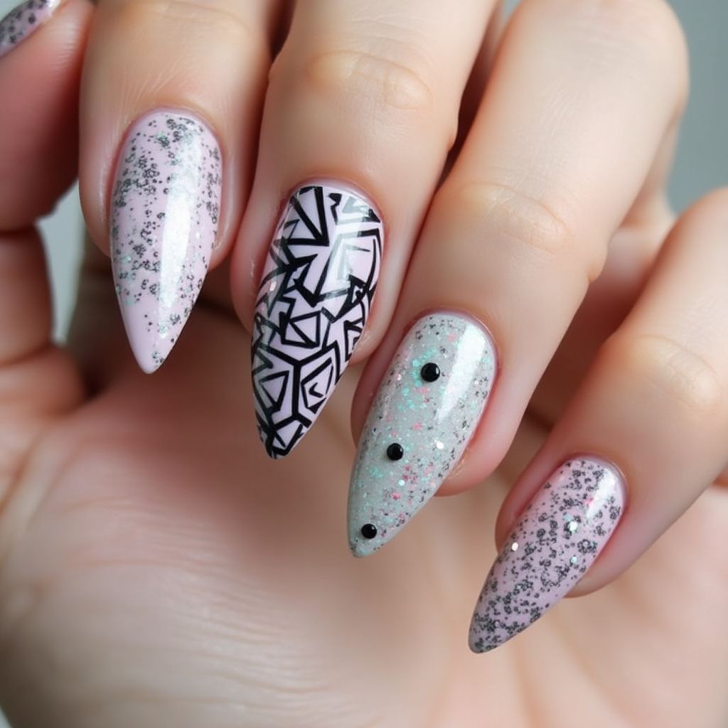 Stiletto Nail Vinyls Nail Design