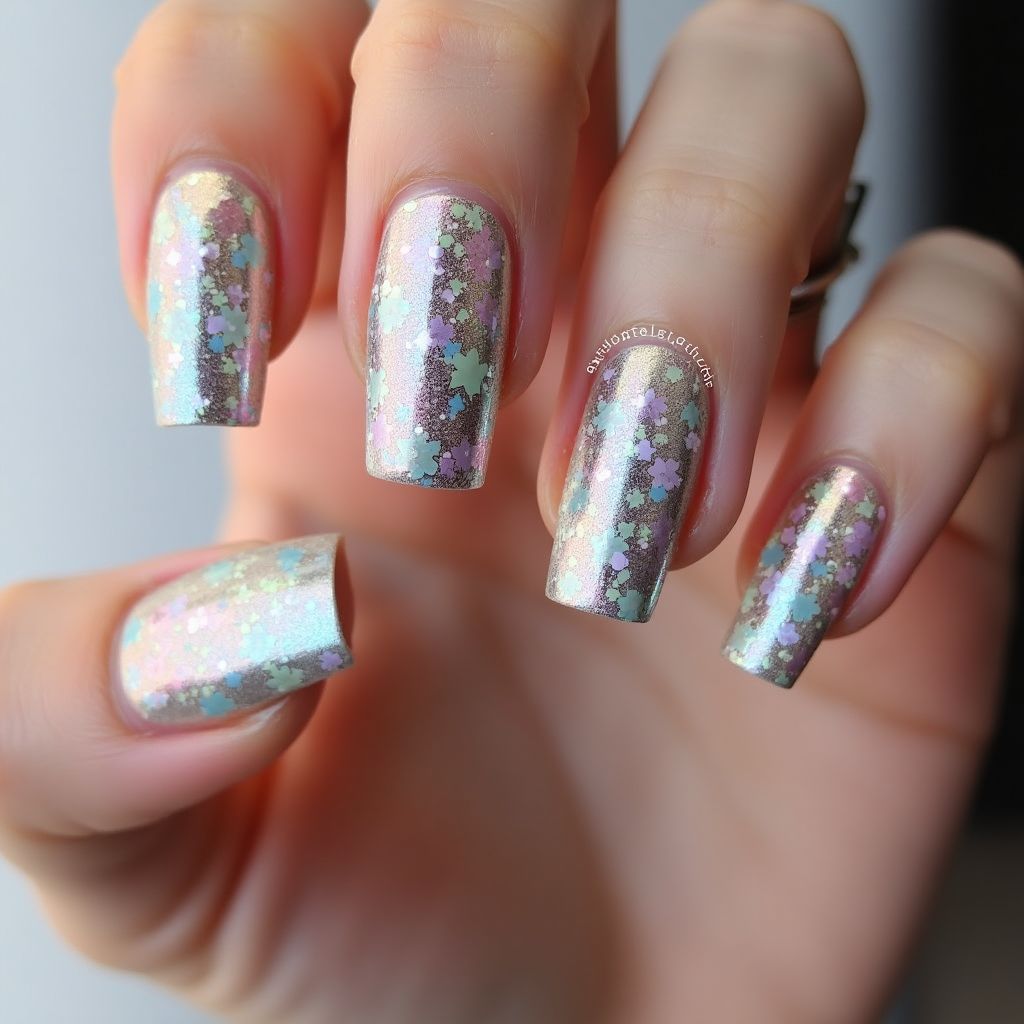 Specialty Powders Square Nail Design