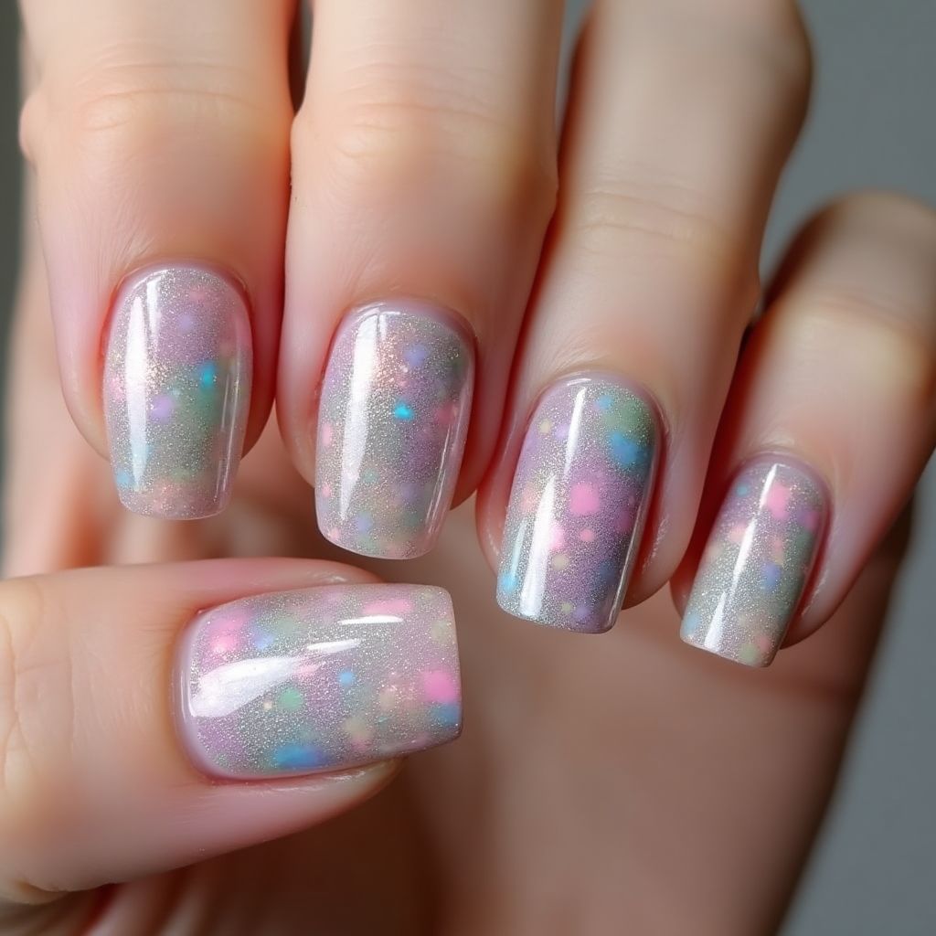 Square Specialty Powders Nail Design