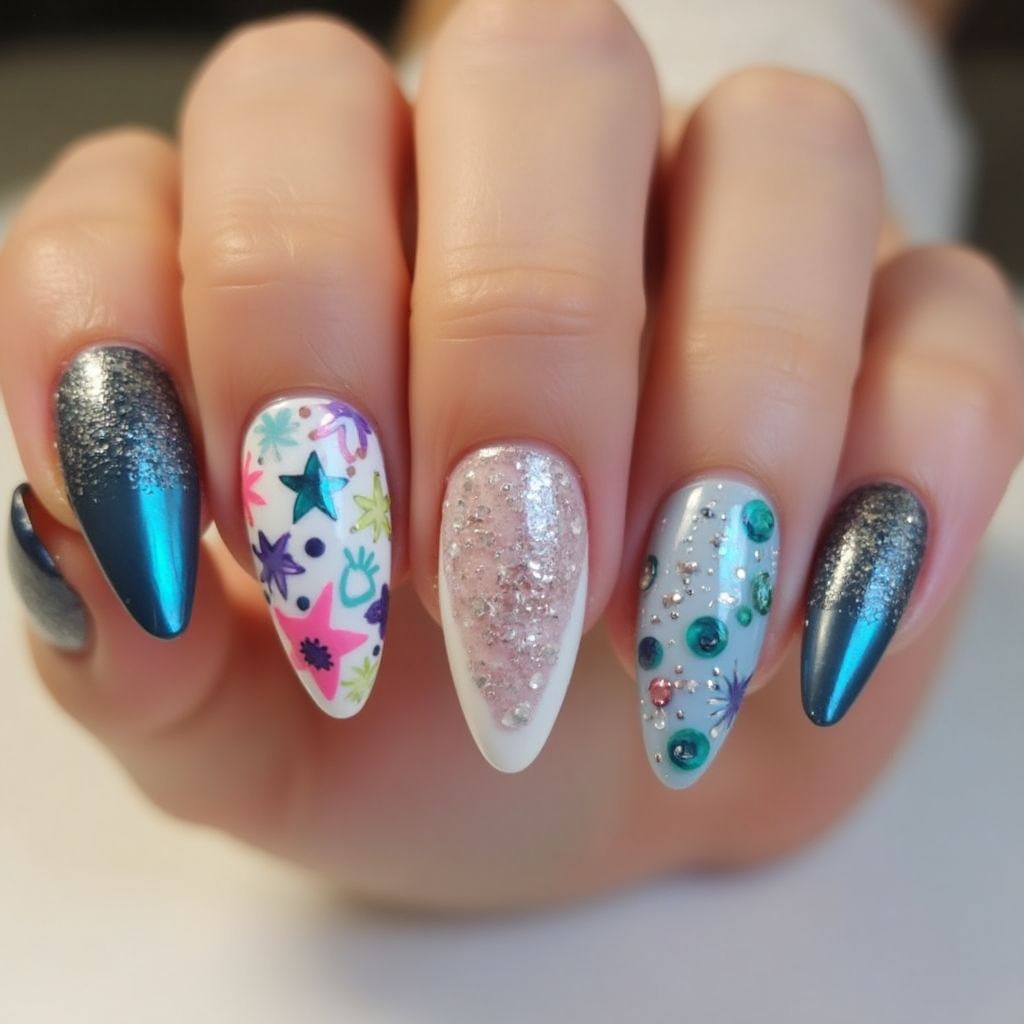 Nail Polish Stiletto Nail Design