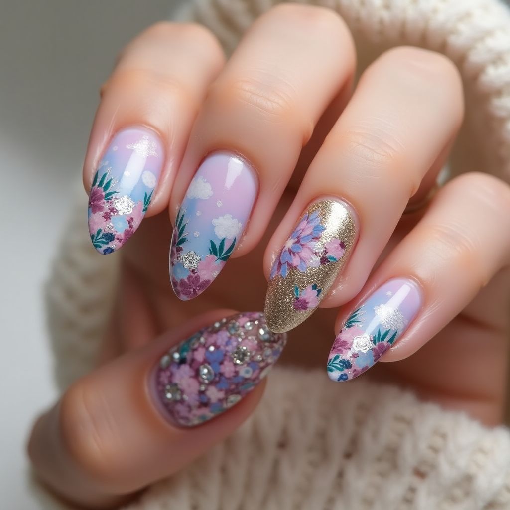Almond Nail Polish Nail Design