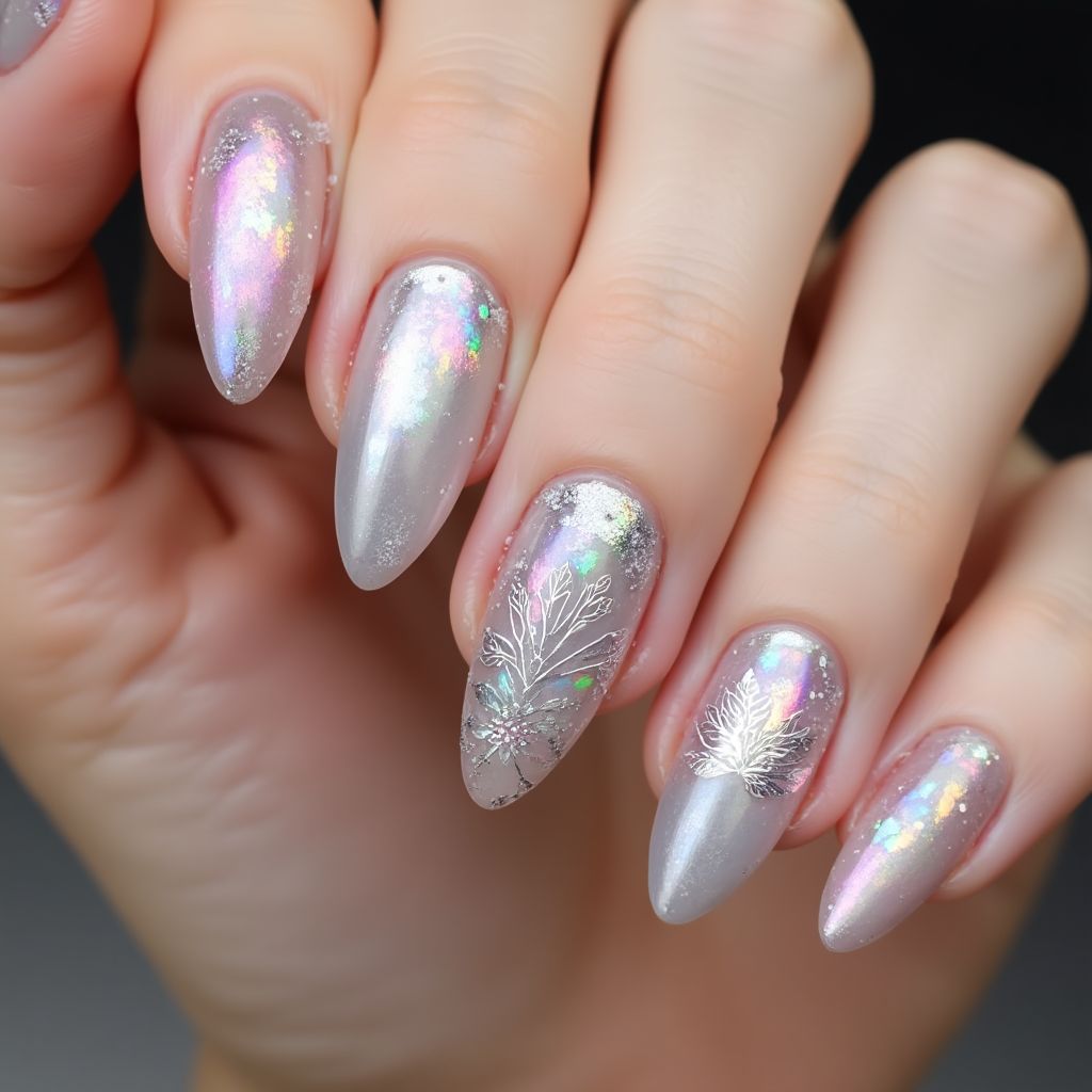 Specialty Powders Almond Nail Design