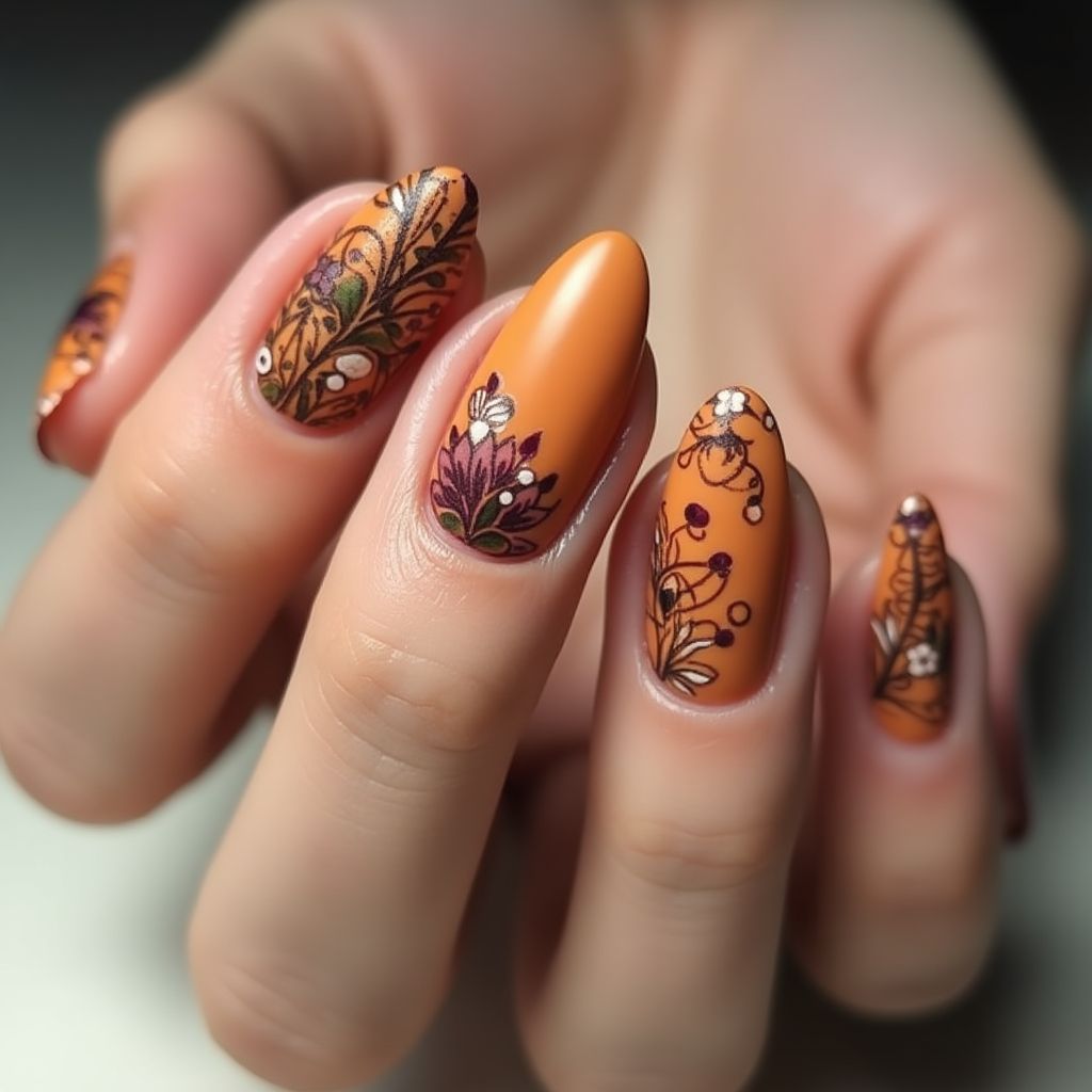 Coffin Orangewood Sticks Nail Design