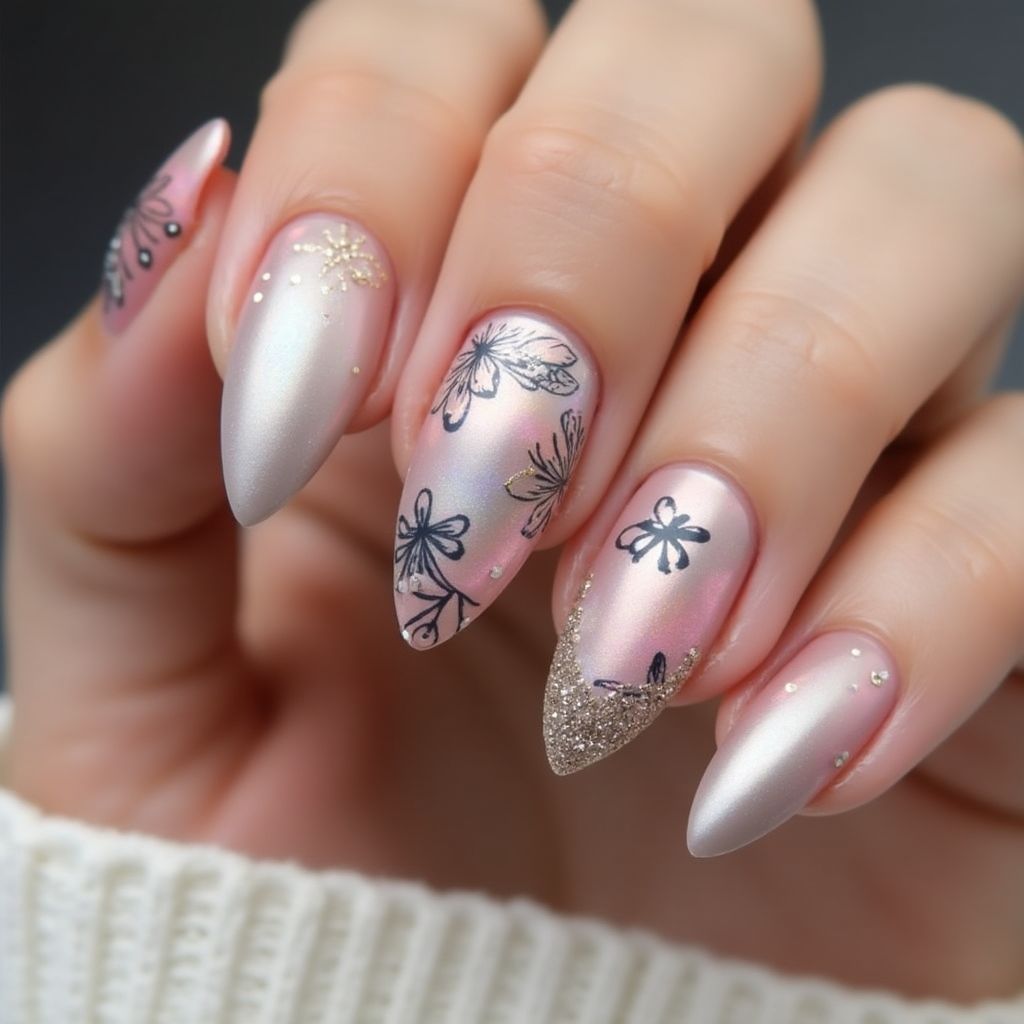 Almond Nail Polish Nail Design