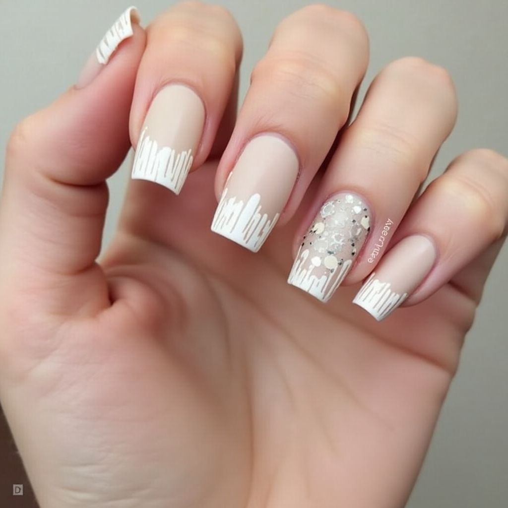 Square Toothpicks Nail Design