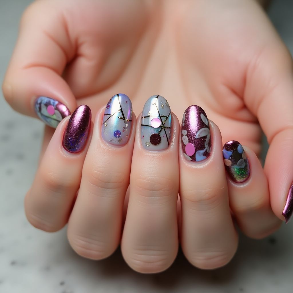 Round Top Coat Nail Design