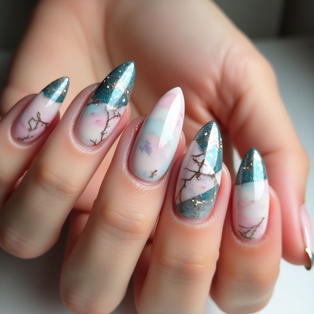 Stiletto Skin Barriers Nail Design