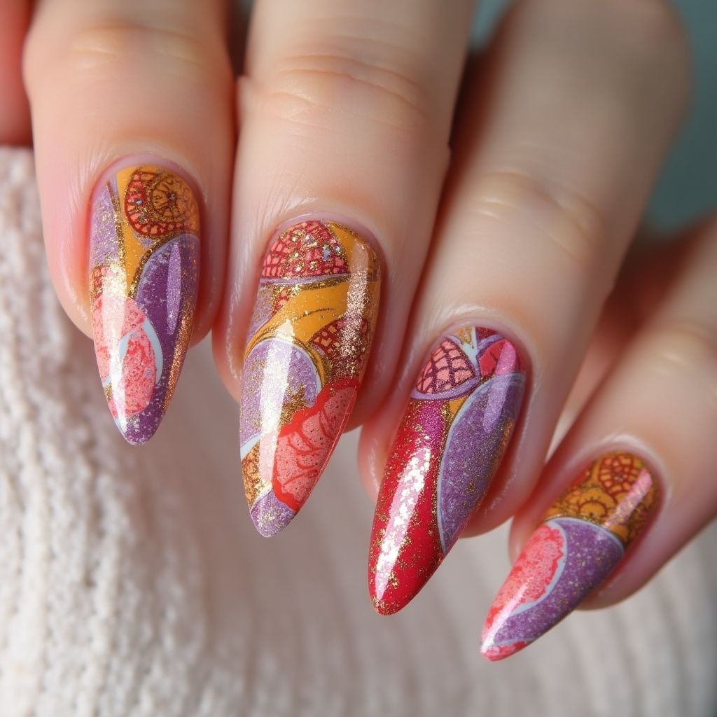 Stiletto Wax Pencils Nail Design
