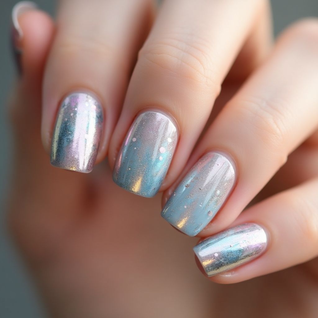 Round Skin Barriers Nail Design