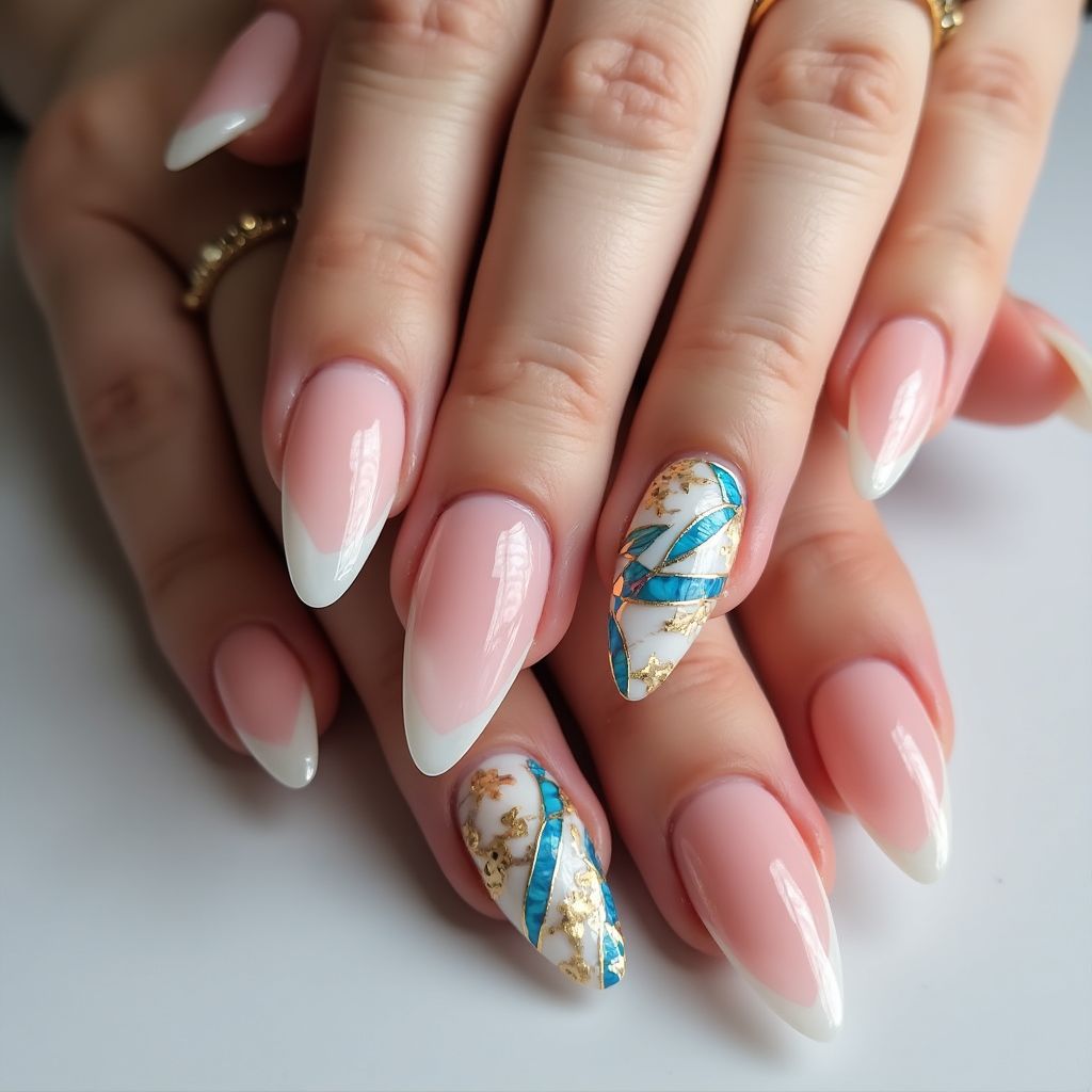 Stiletto Skin barriers Nail Design