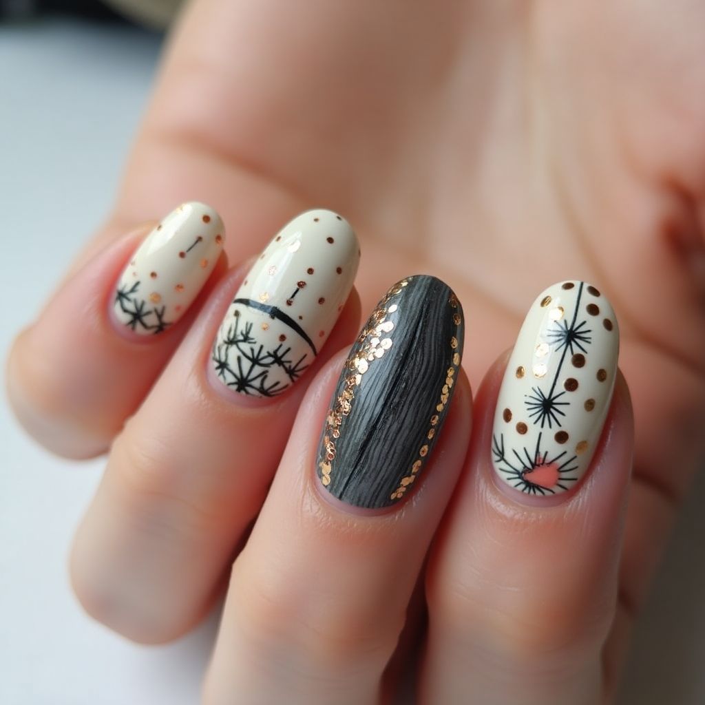 Coffin Toothpicks Nail Design