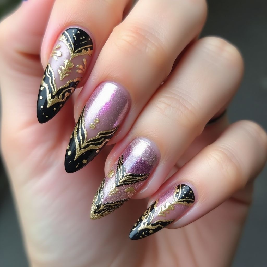 Stiletto Nail decals Nail Design