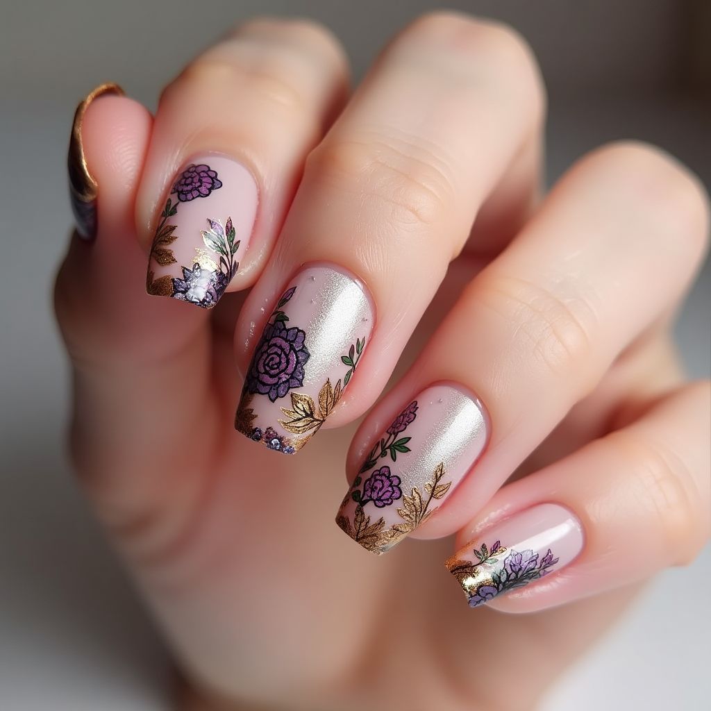 Coffin Nail Stickers Nail Design