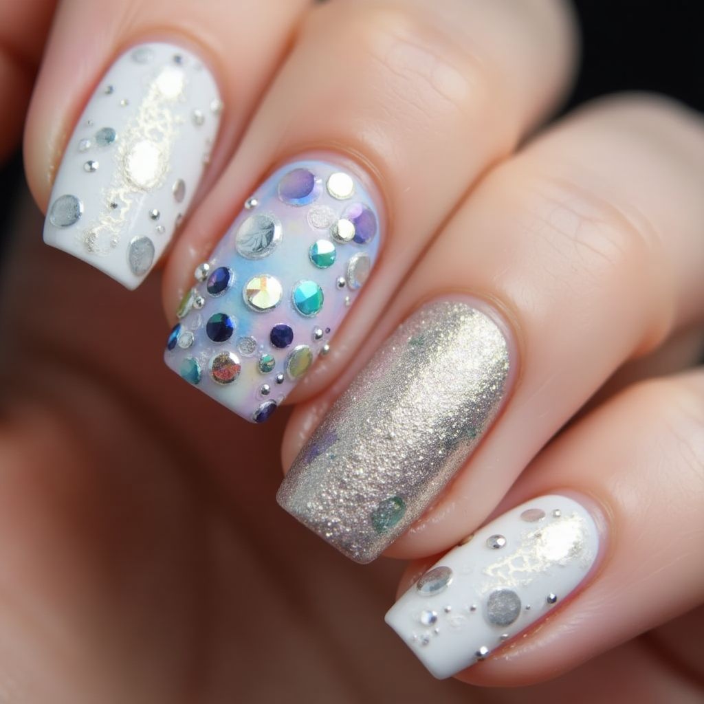 Round 3d Nail Decor Nail Design