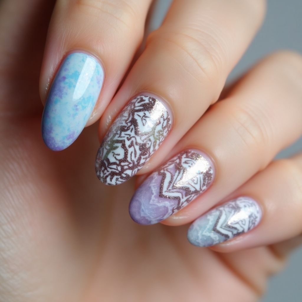 Round Builder Gel Nail Design