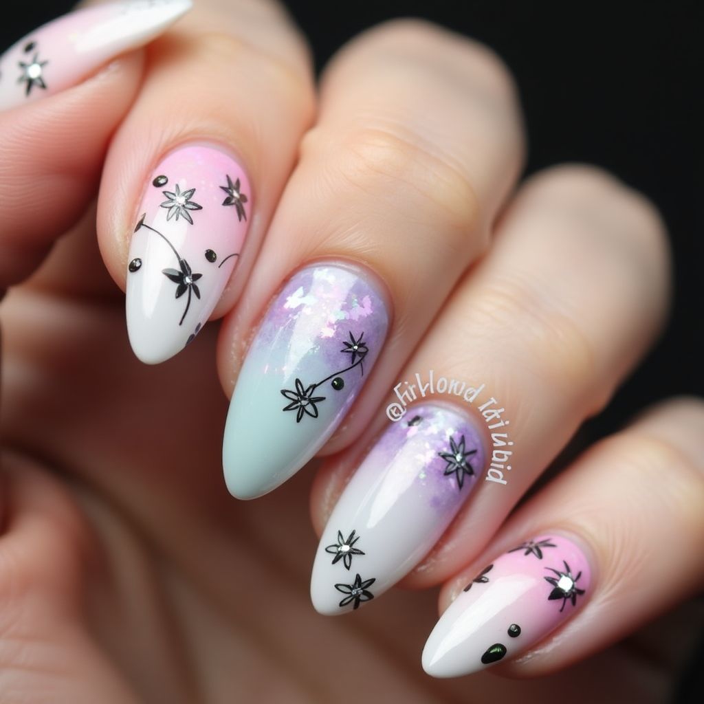 Coffin Builder Gel Nail Design