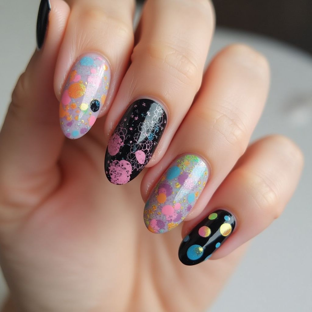 Almond Dotting Tools Nail Design
