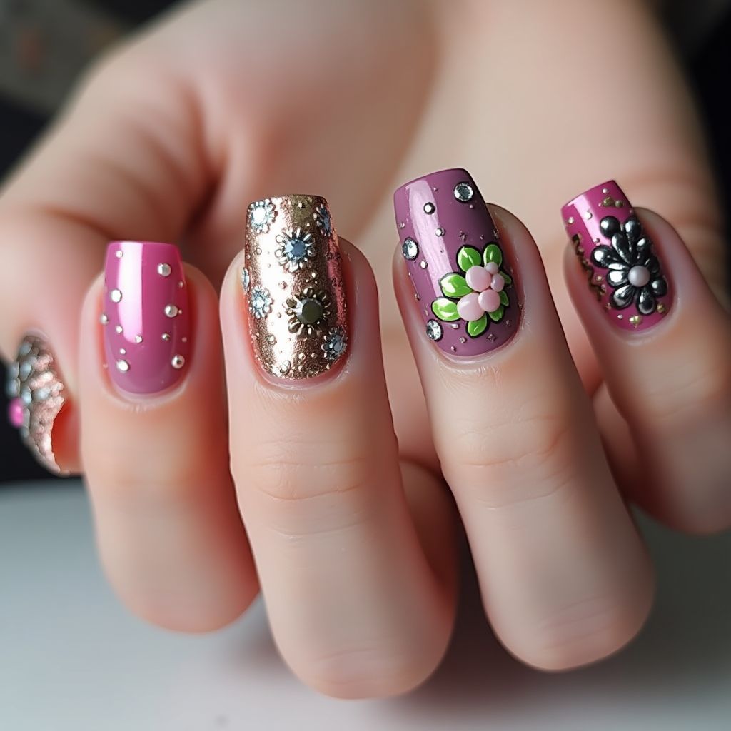 Coffin 3d Nail Decor Nail Design