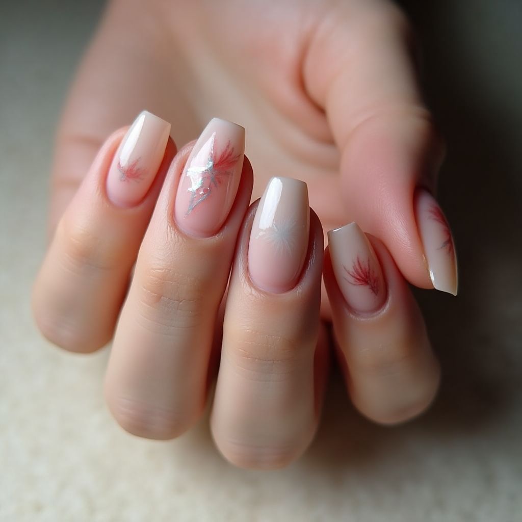 Coffin Skin barriers Nail Design