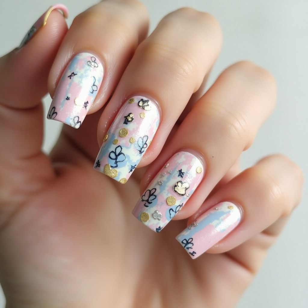 Square Nail Stickers Nail Design