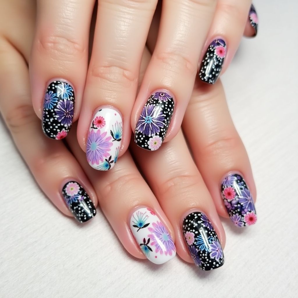 Round Nail Stickers Nail Design