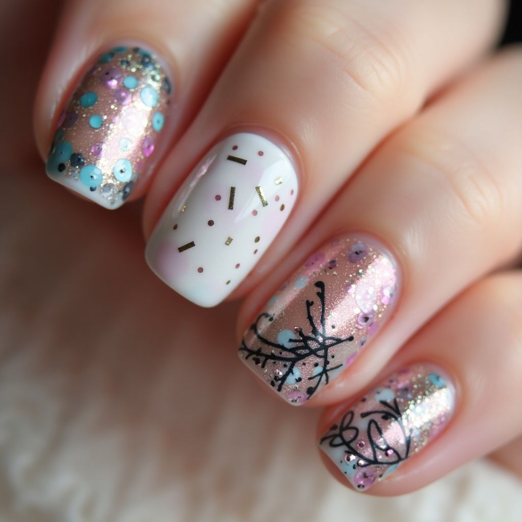 Round Top Coat Nail Design