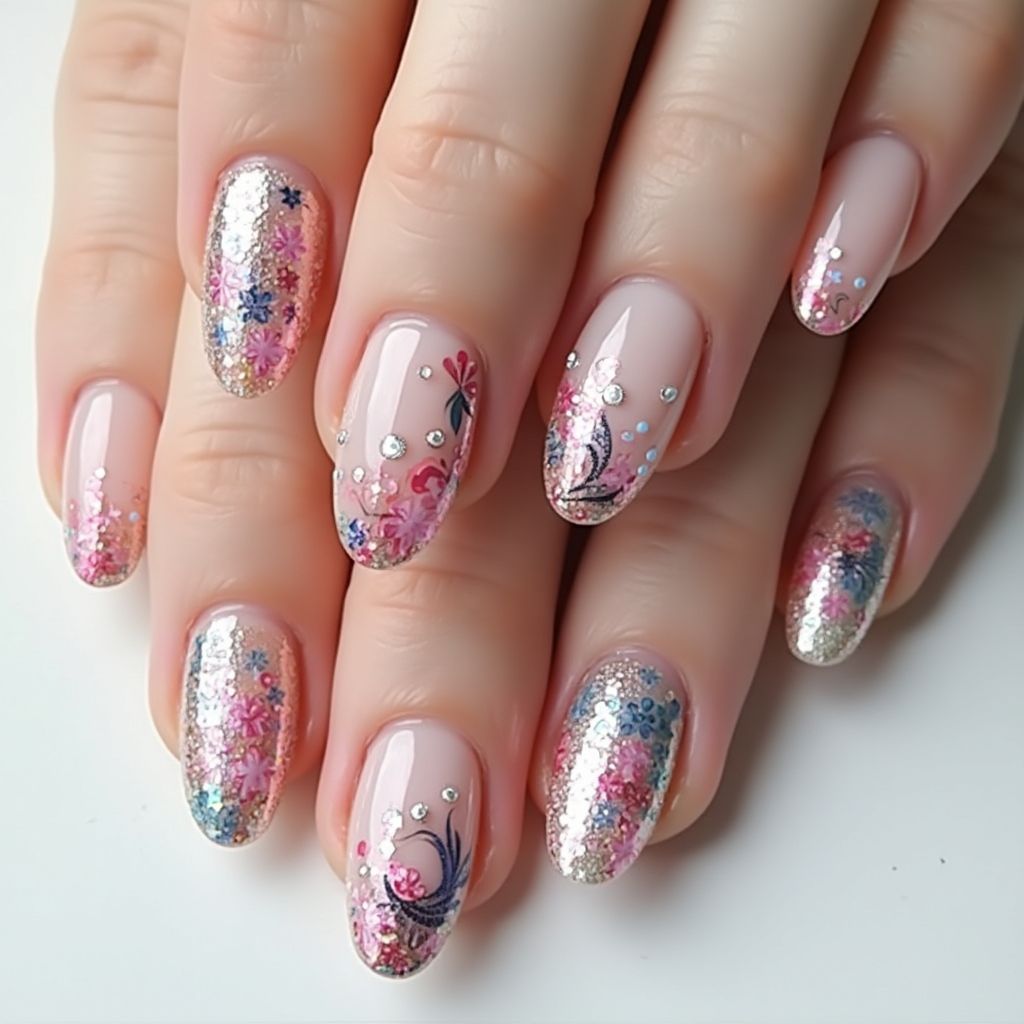 Almond Nail Stickers Nail Design