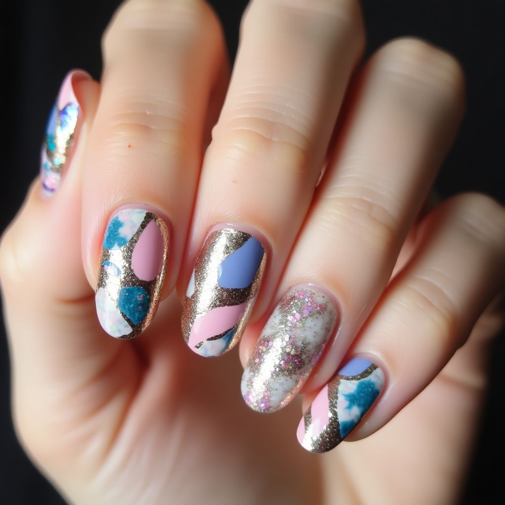Round Top Coat Nail Design