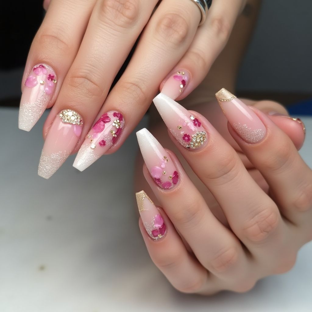 Nail Glue Stiletto Nail Design