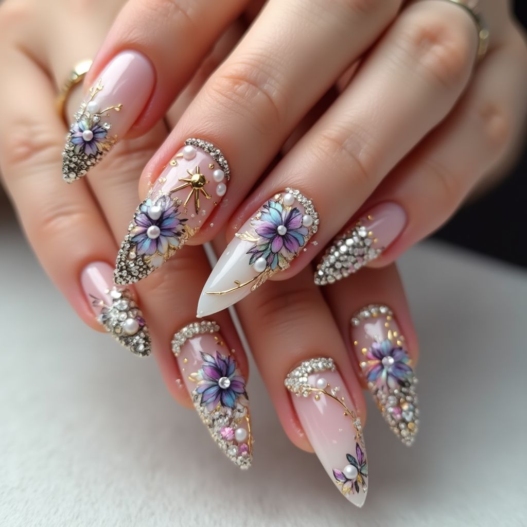 Stiletto 3d Nail Decor Nail Design