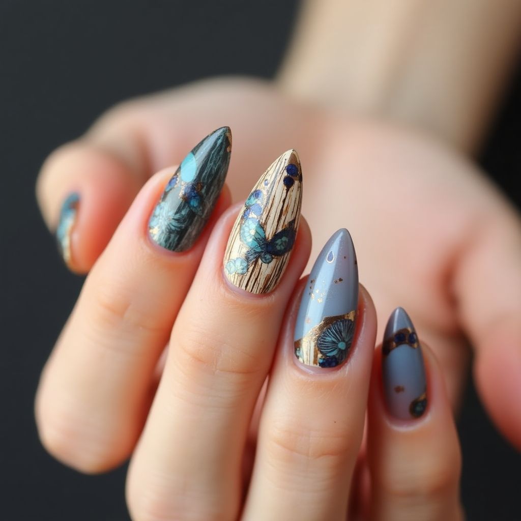Stiletto Toothpicks Nail Design