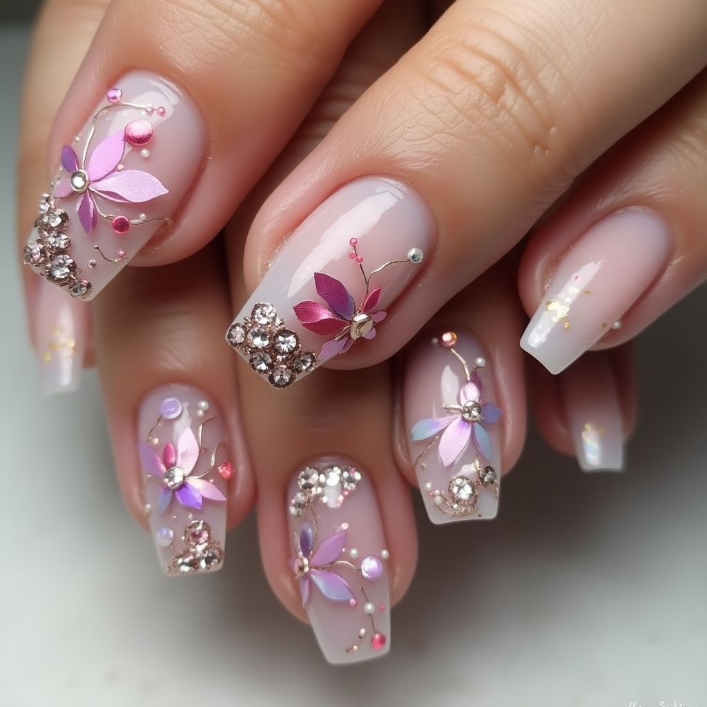 Stiletto 3d Nail Decor Nail Design