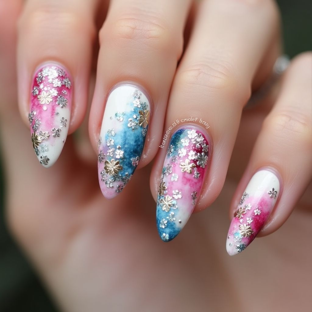 Nail Art Brushes Almond Nail Design
