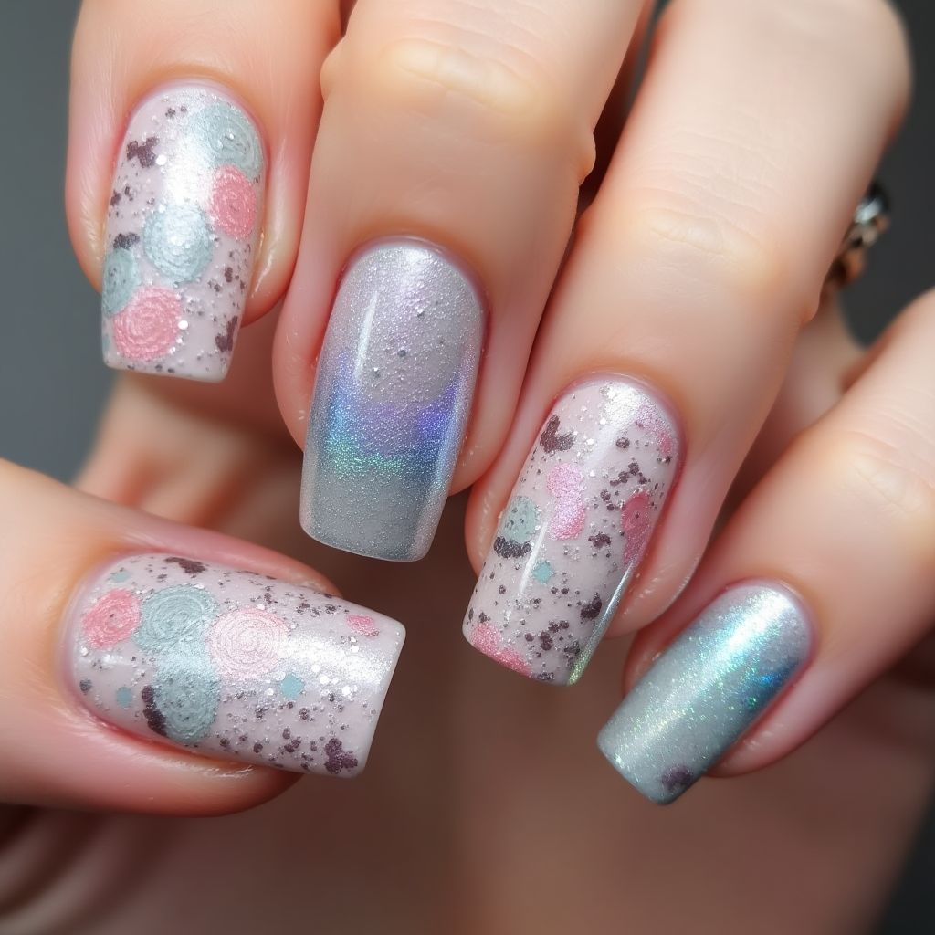 Specialty Powders Square Nail Design