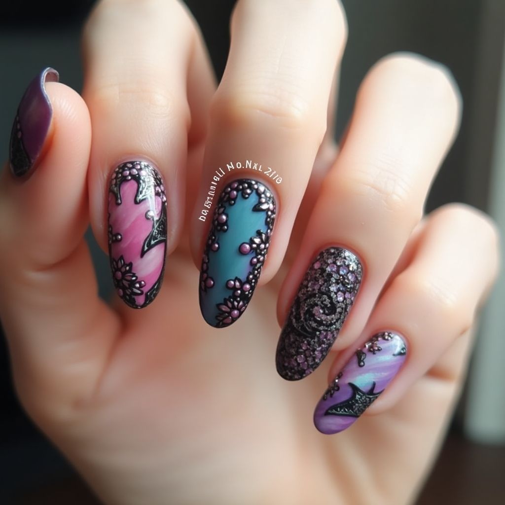 Nail Decals Coffin Nail Design