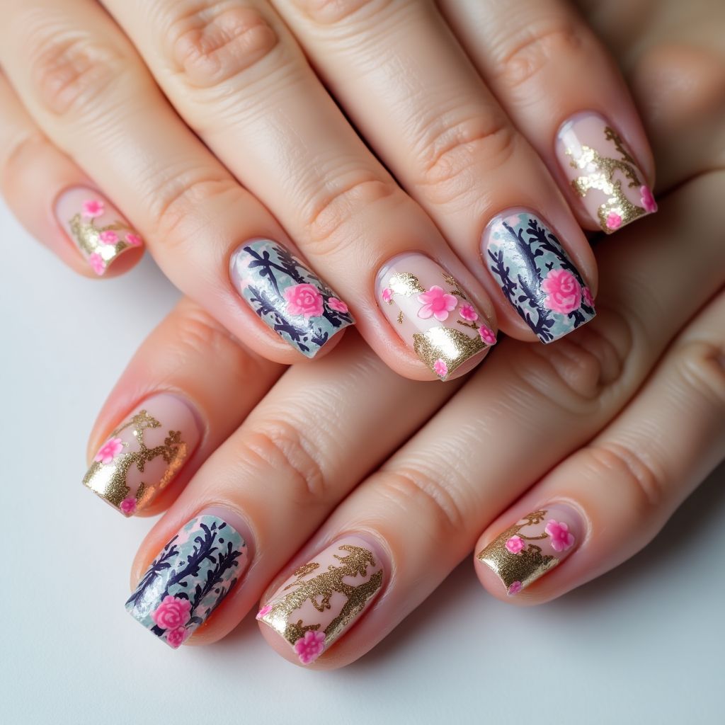 Nail Stickers Square Nail Design