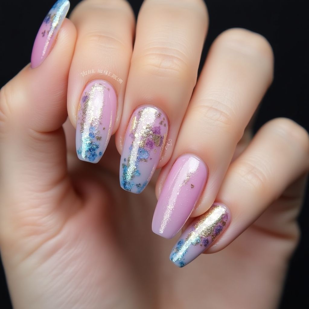 Builder Gel Stiletto Nail Design