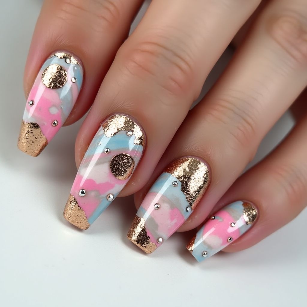 Coffin Nail art brushes Nail Design