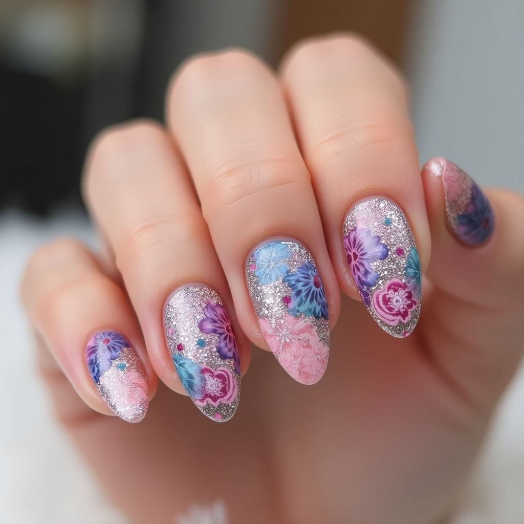Almond Nail Art Brushes Nail Design