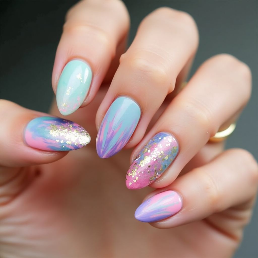 Dotting Tools Almond Nail Design