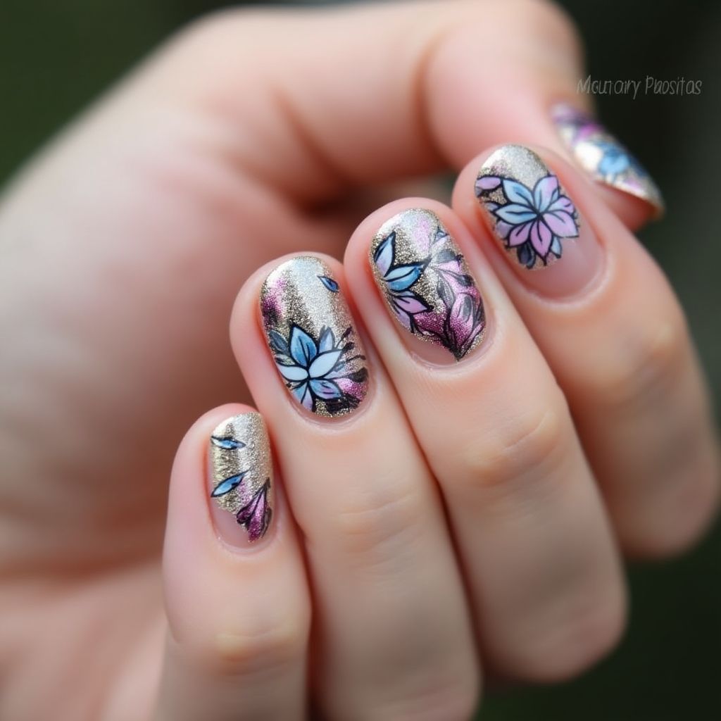 Round Nail Polish Nail Design