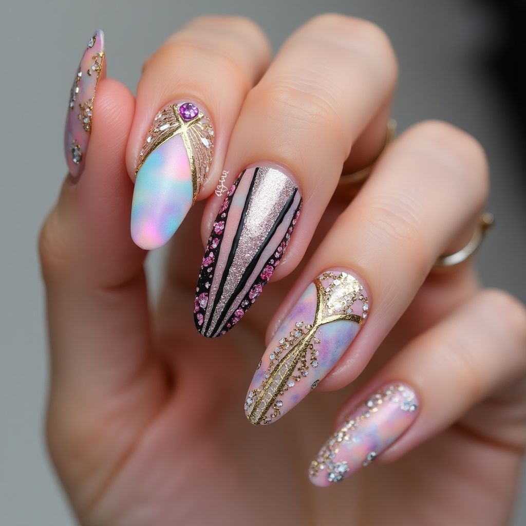 Coffin Specialty Powders Nail Design