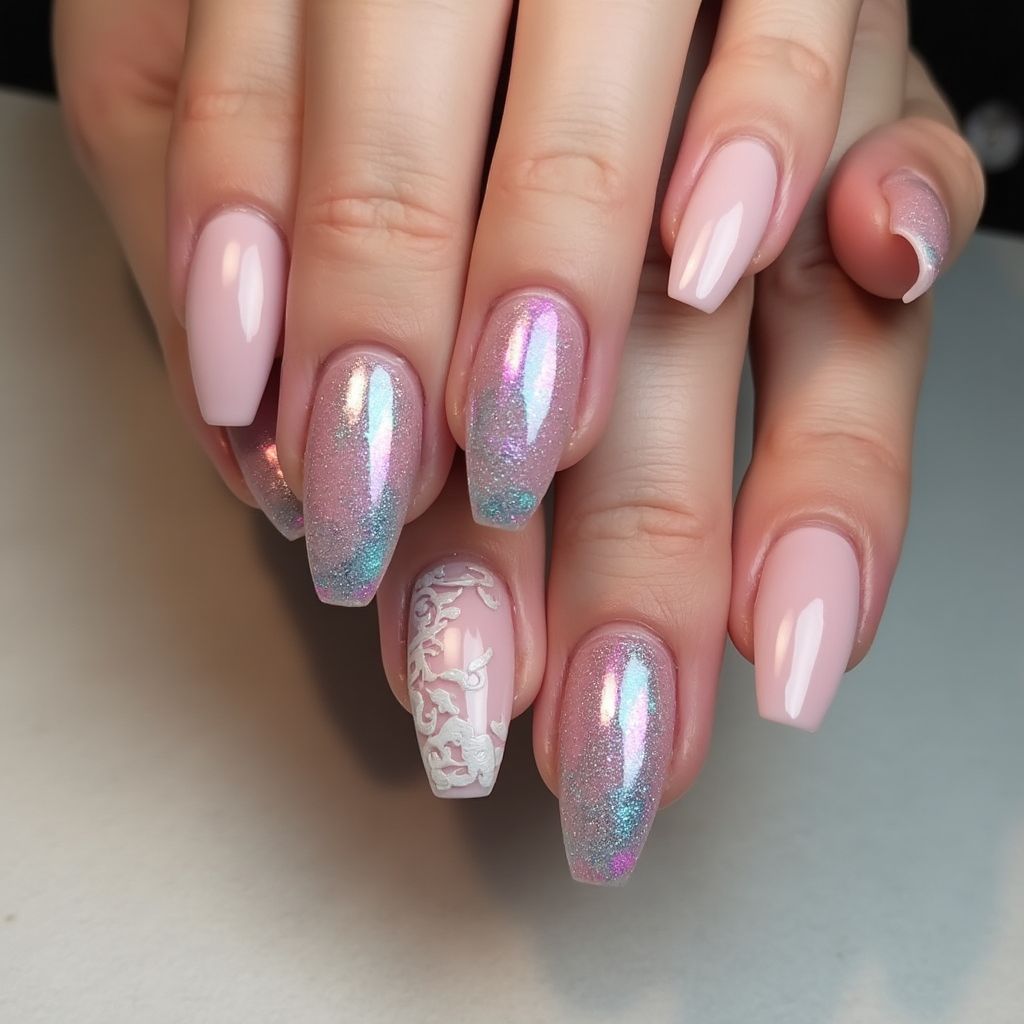 Specialty Powders Stiletto Nail Design