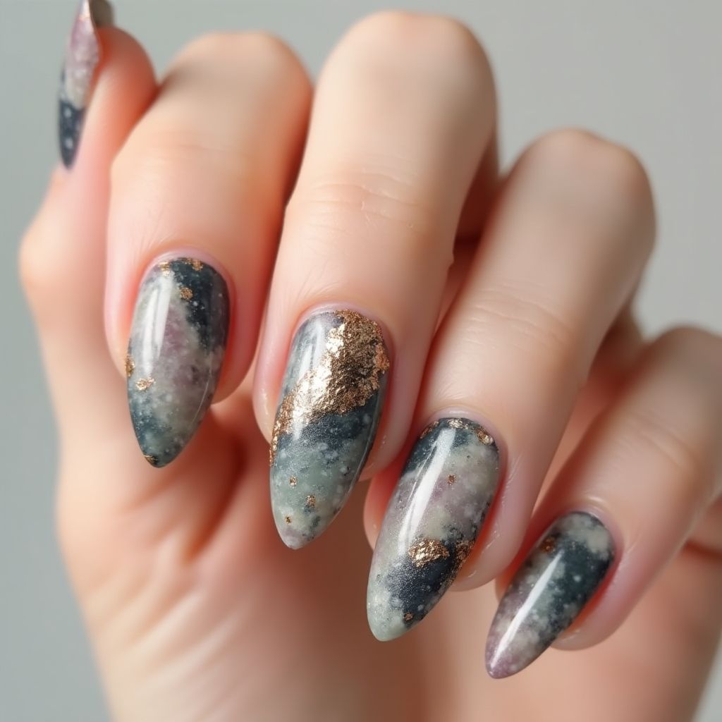 Skin Barriers Almond Nail Design