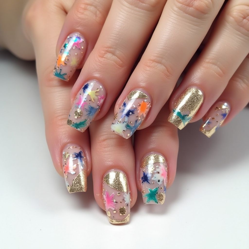 Square Nail Stickers Nail Design