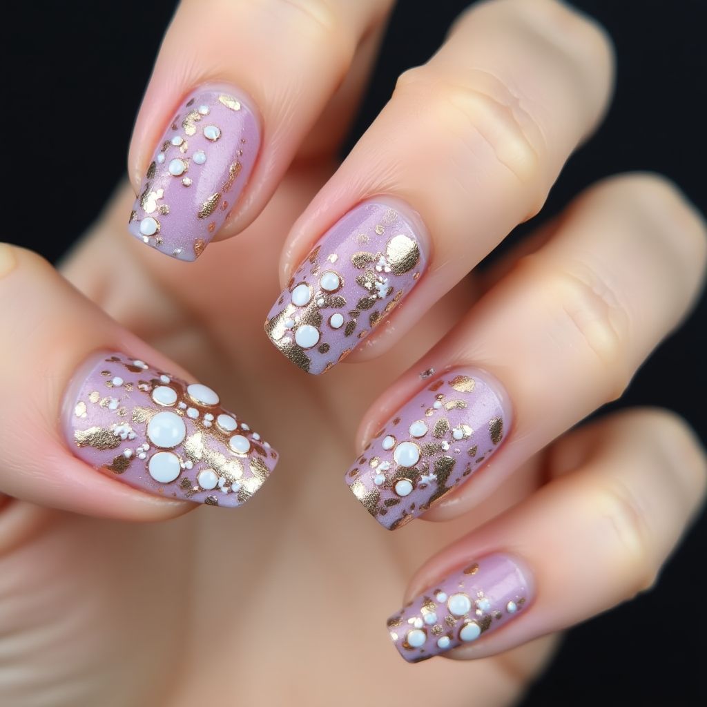 Square 3d Nail Decor Nail Design