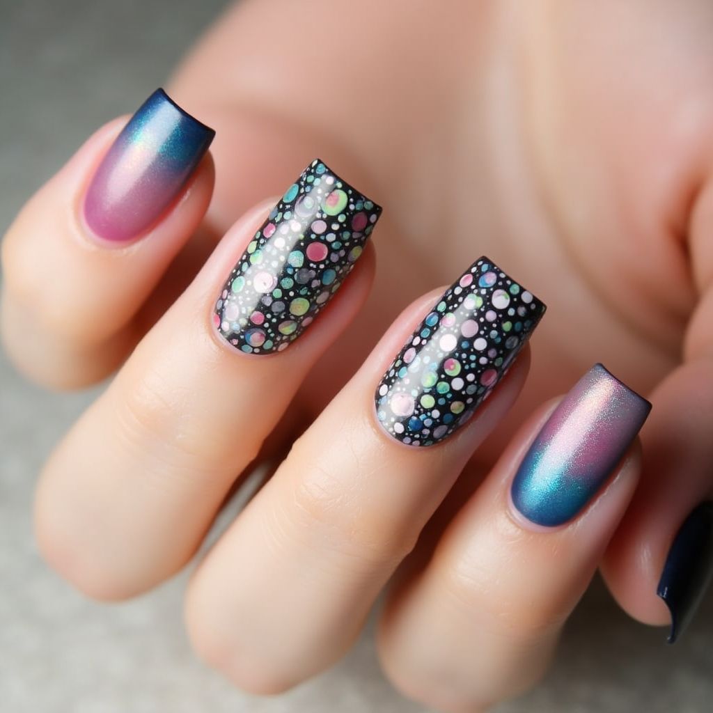 Square Dotting Tools Nail Design