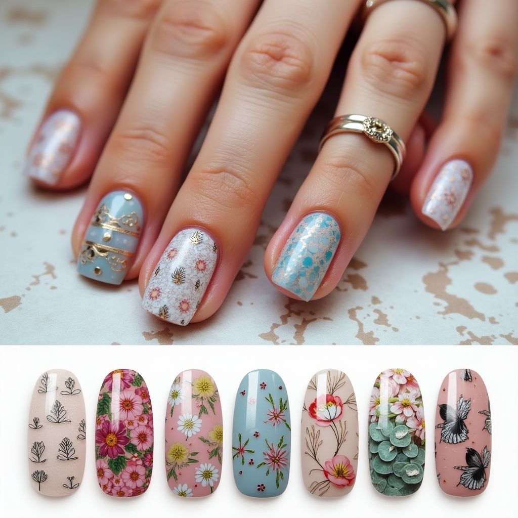Square Nail Stickers Nail Design