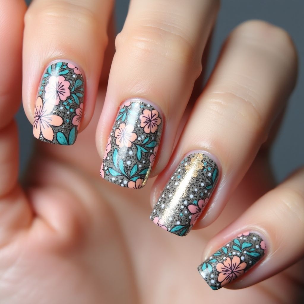 Nail Decals Square Nail Design
